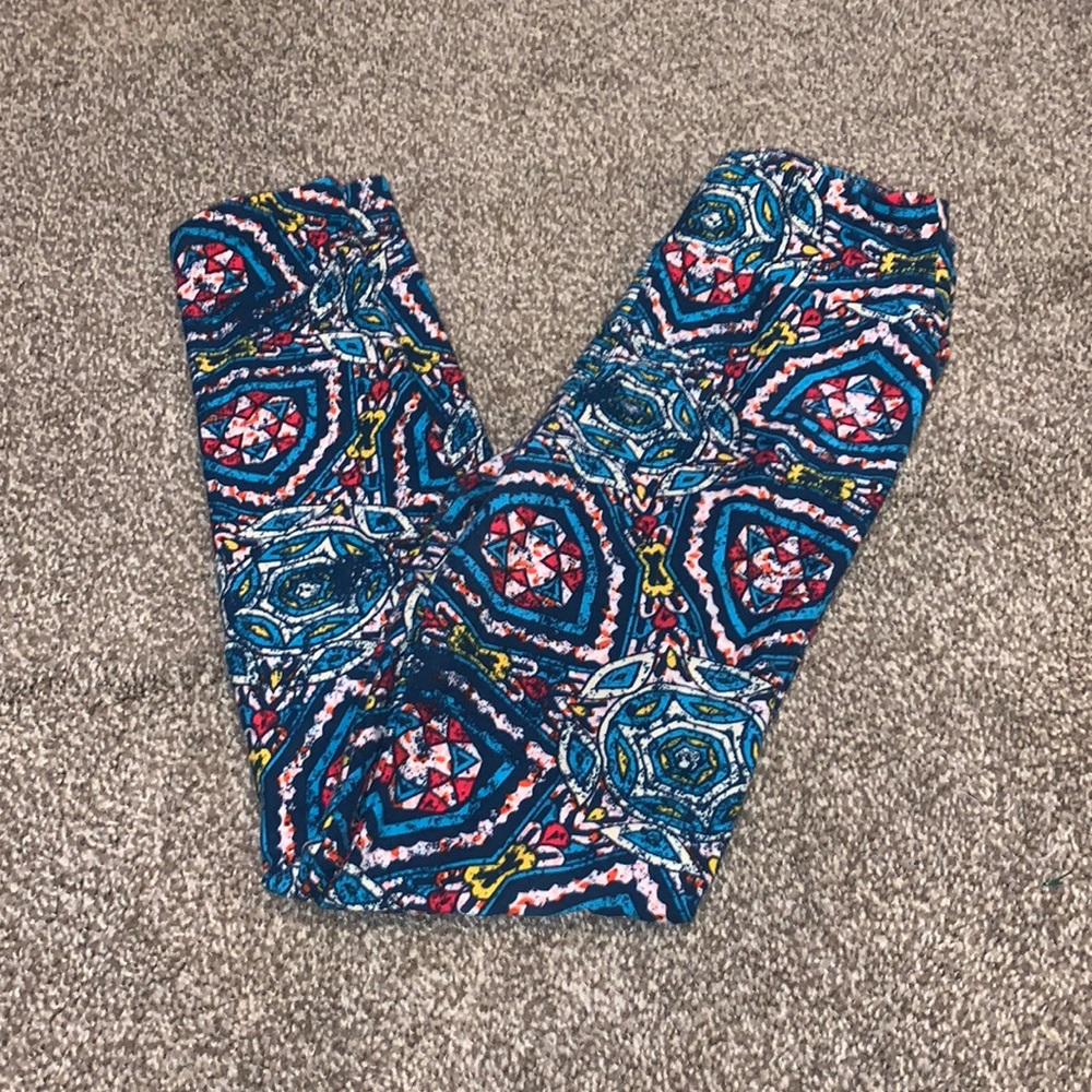 LuLaRoe girls  colorful leggings one size